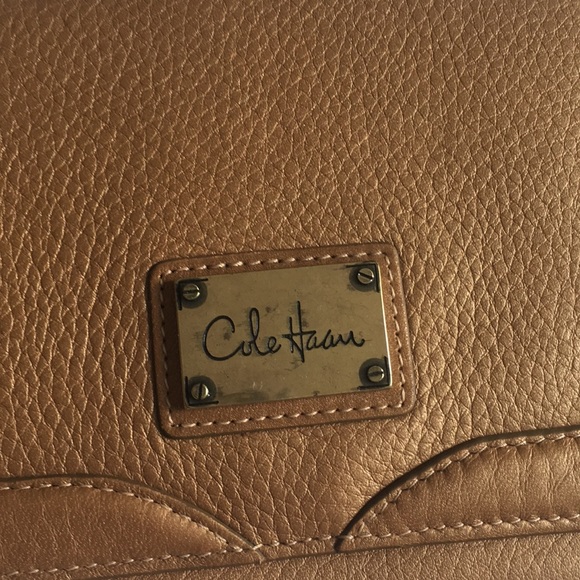 Cole Haan bronze wristlet. - Picture 3 of 7
